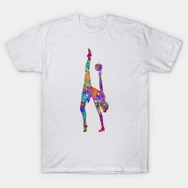 Rhythmic gymnastics ball dance T-Shirt by Yahya Art